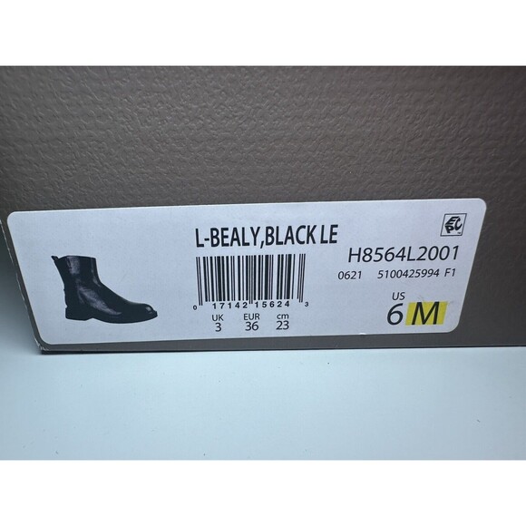 *NEW* Franco Sarto Bealy Black Leather Ankle Booties Women's SIZE 6 - Picture 11 of 12